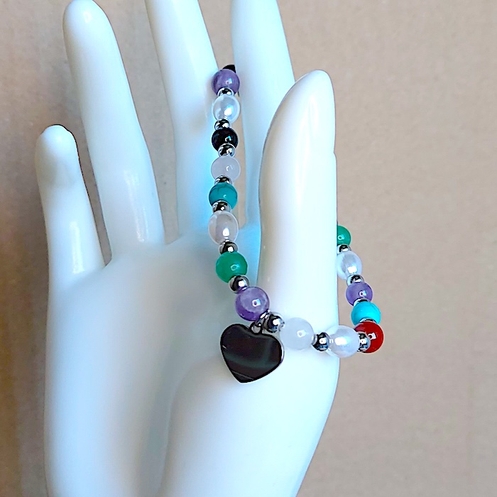 Pulsera Mujer con corazón colgando